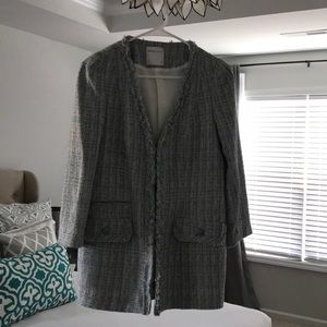Suite Blanco Light Blue Tweed Blazer